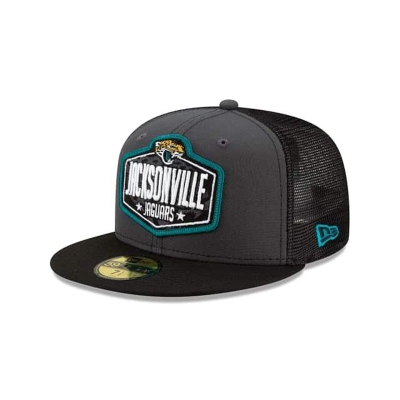 Jacksonville Jaguars Gorra | New Era NFL Draft 59fifty Fitted Cap Mexico - Grises